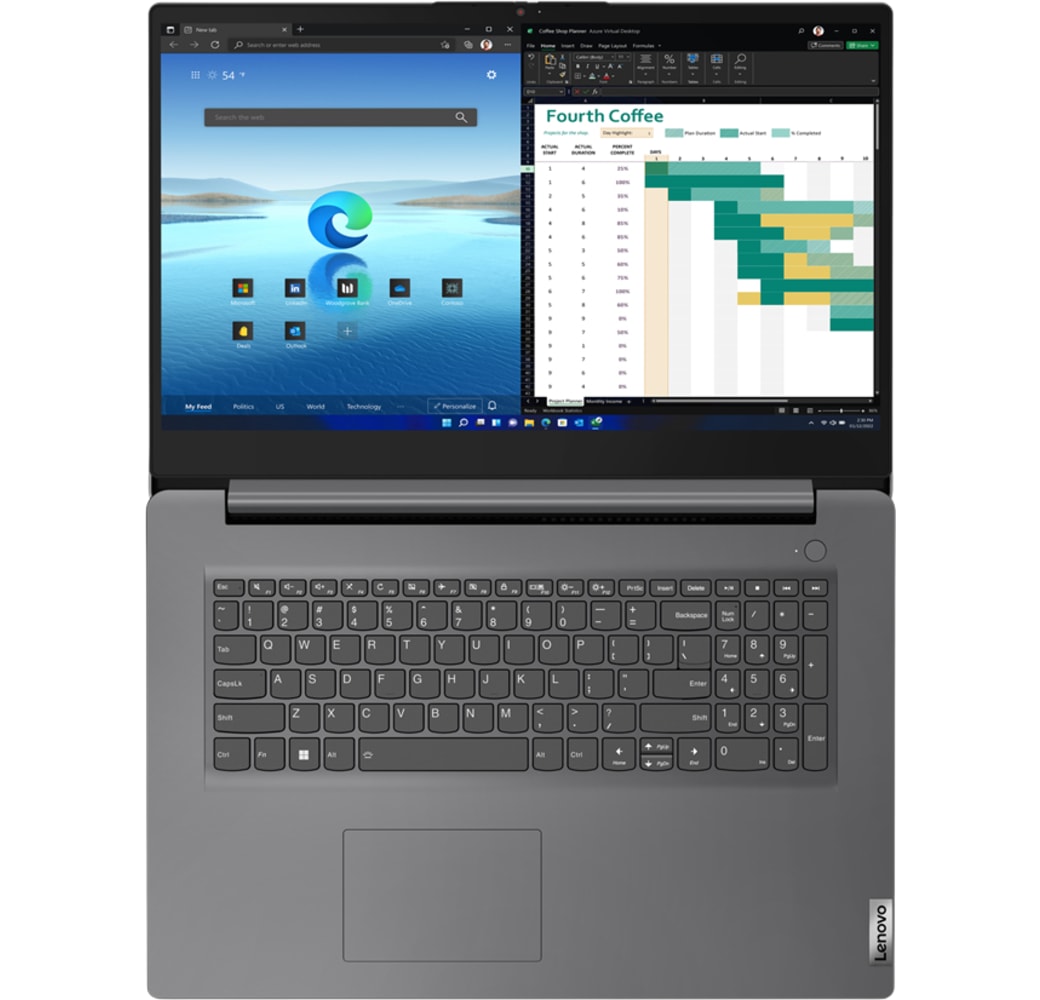 Eisen grau Lenovo V17 G4 Notebook - Intel® Core™ i7-1355U - 16GB - 512GB SSD - Intel® Iris® Xe Graphics.4