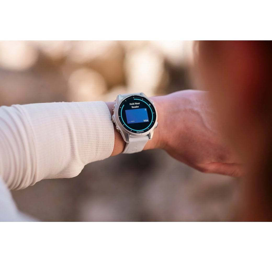 Zilver Garmin Fēnix® 8 smartwatch, roestvrij staal, 43 mm.5