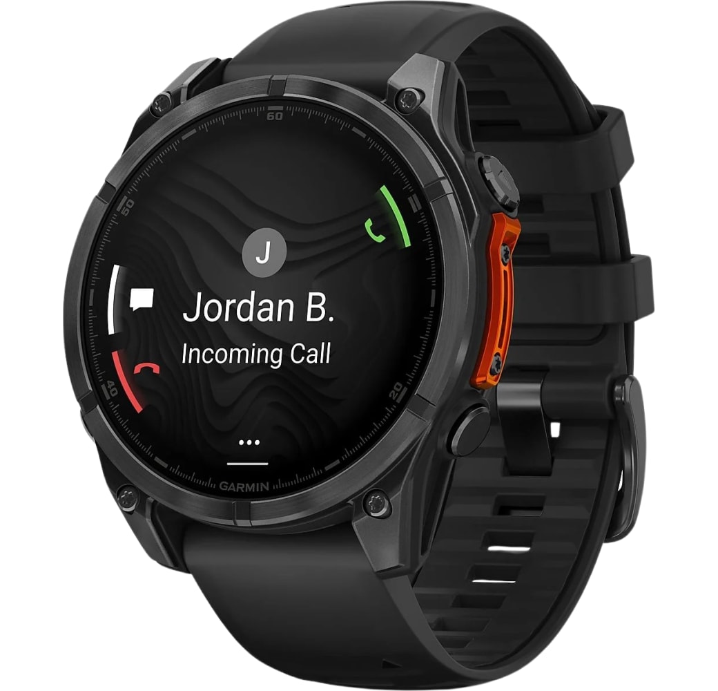 Leigrijs Garmin Fēnix® 8 smartwatch, roestvrij staal, 47 mm.1