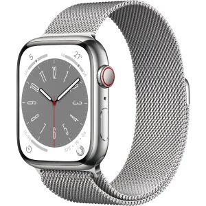 Apple Watch Series 8 GPS + Cellular, Edelstahlgehäuse, 45 mm