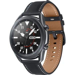 Samsung Galaxy Watch3 (LTE), 45mm Stainless steel case, Real leather band