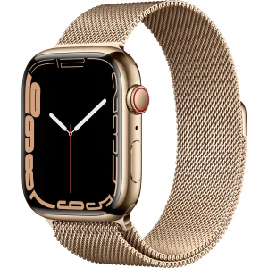 Apple Watch Series 7 GPS + Cellular, roestvrijstalen kast, 41 mm