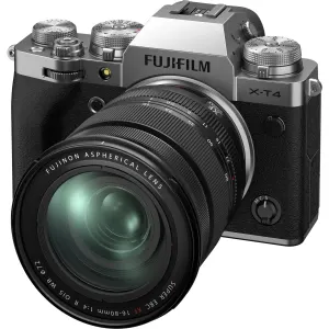 Fujifilm X-T4 Systemkamera, mit Objektiv XF 16-80mm f/4 R OIS WR