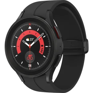 Samsung Galaxy 5 Pro LTE smartwatch, titanium behuizing, 45 mm