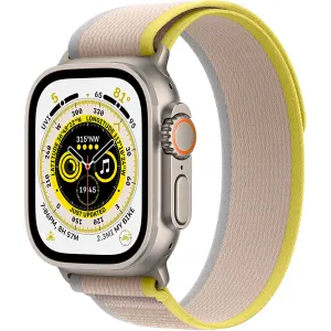 Apple Watch Ultra GPS + mobiel, titanium behuizing, 49 mm