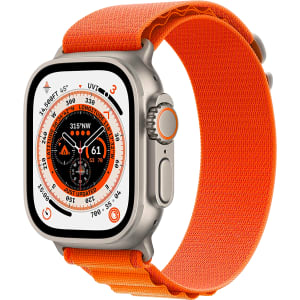 Apple Watch Ultra GPS + mobiel, titanium behuizing, 49 mm