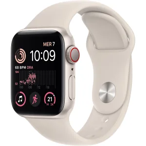 Apple Watch SE (2022) GPS + Cellular, Aluminium behuizing, 40mm