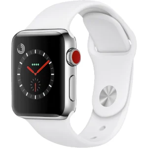 Apple Watch Series 3 GPS + Cellular, 38mm Stainless steel case, Sport band