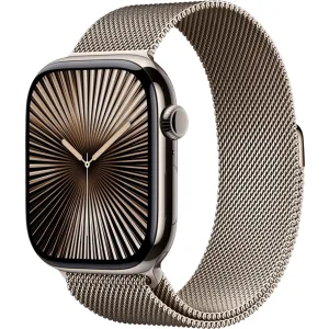 Apple Watch Series 10 GPS + mobiel, titanium kast, 46 mm