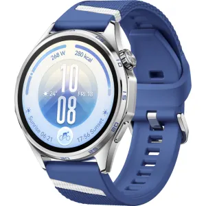Huawei WATCH GT 7 Smartwatch, Edelstahl-Frontgehäuse, schwarze Kunststoffrückseite, 46 mm