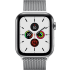 Silber Apple Watch Serie 5 GPS + Cellular, Edelstahlgehäuse,  44 mm.1