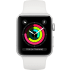 Weiß Apple Watch Series 3 GPS, 38 mm Aluminium-Gehäuse, Sportband.1