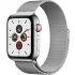 Silver Apple Watch Series 5 GPS + mobiel, Roestvrij Staal Behuizing, 44 mm.2