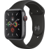 Negro Apple Watch Series 5 GPS + Celular, correa de aluminio, 40 mm.2