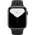 Antraciet / zwart Apple Smartwatch Apple Watch Nike Series 5 GPS, Space Grey Aluminum Case with Sport Band, 44mm Aluminium case, Sport band.1