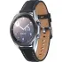 Mystic Silber Samsung Galaxy Watch3, 41-mm-Edelstahlgehäuse, Echtlederband.1