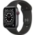 Negro Apple Watch Series 6 GPS + Celular, correa de aliminio, , 44 ​​mm.1