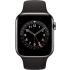 Schwarz Apple Watch Serie 6 GPS + Cellular, Edelstahlgehäuse, 44 mm.2