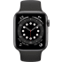 Negro Apple Watch Series 6 GPS + Cellular , 44mm Caja de aluminio, banda deportiva.2