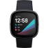 Koolstof & grafiet Fitbit sense smartwatch, roestvrijstalen kast, 41 mm.2