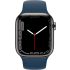 Graphite Apple Watch Series 7 GPS + Cellular, roestvrijstalen kast, 41 mm.2