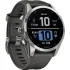 Grafito Garmin Fenix ​​7s Smartwatch, correa de acero inoxidable, 42 mm.2