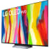 Black LG TV 65" OLED65C27LA UHD 4K.2