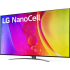 Black LG TV 75" 75NANO819QA NanoCell UHD 4K.2