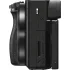 Schwarz Sony Apha 6100 Systemkamera, mit Objektiv E PZ 16-50 mm f/3.5-5.6 OSS.4