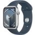Silver Apple Watch Series 9 GPS, Aluminium Case and Sport Band, 45mm.1