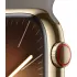 Klei bruin Apple Watch Series 9 GPS + Cellular, roestvrijstalen kast, 45 mm.3