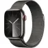 Schwarz Apple Watch Series 9 GPS + Cellular, Edelstahlgehäuse, 41 mm.1