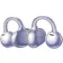 Purple Huawei FreeClip Headphones.5