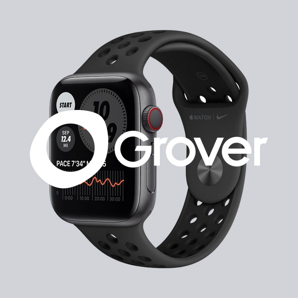 Apple Watch Nike Series 6 GPS + Cellular, Aluminiumgehäuse, 44 mm mieten ab 24,90 € pro Monat Apple Watch Nike Series 6 GPS + Cellular, Aluminiumgehäuse, 44 mm mieten ab 24,90 € pro Monat