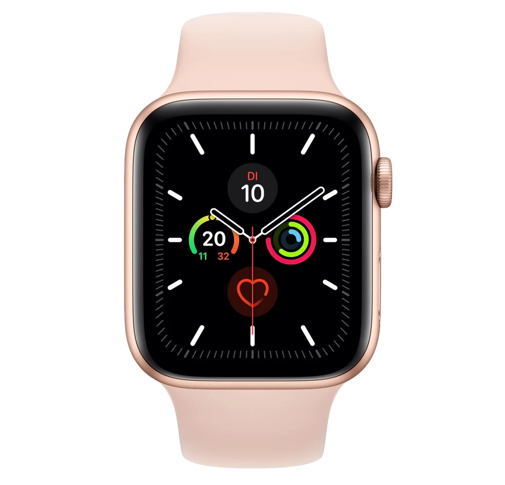 Sand Pink Apple Watch Serie 5 GPS + Cellular, 40-mm-Aluminiumgehäuse, Sportarmband.1