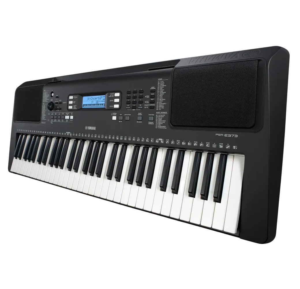 Black Yamaha PSR-E373 61-Key Portable Keyboard.3