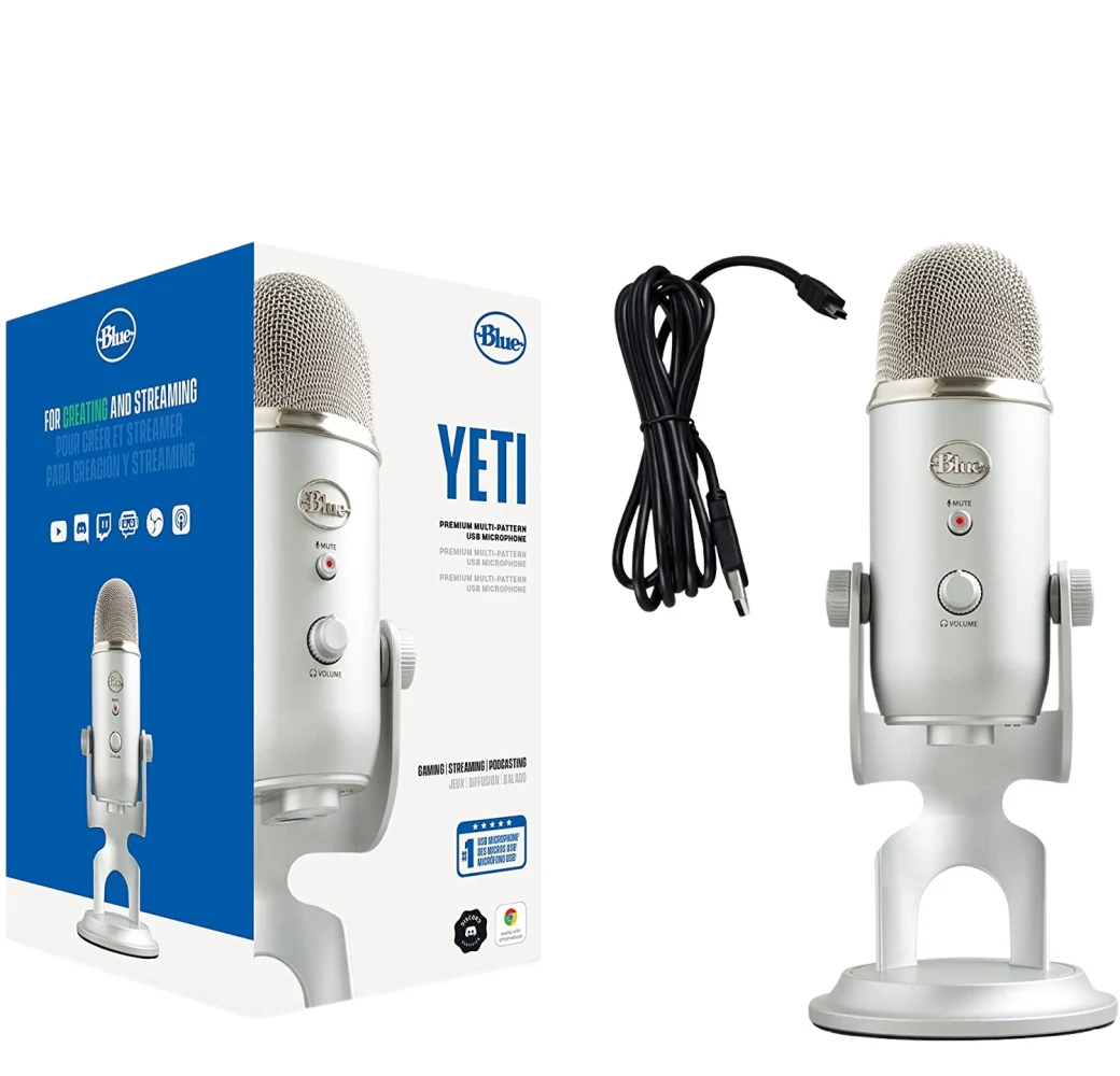 Rent Blue Yeti Professional Multi-Pattern Condenser USB Microphone from $6.90 month