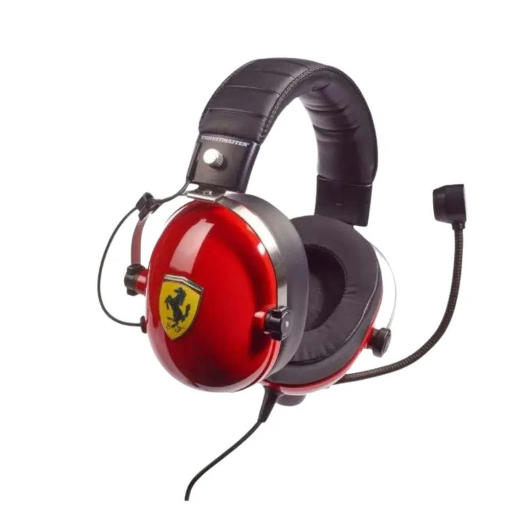 Red Thrustmaster T.Racing Scuderia - Ferrari Edition Over-ear Gaming Headphones.1