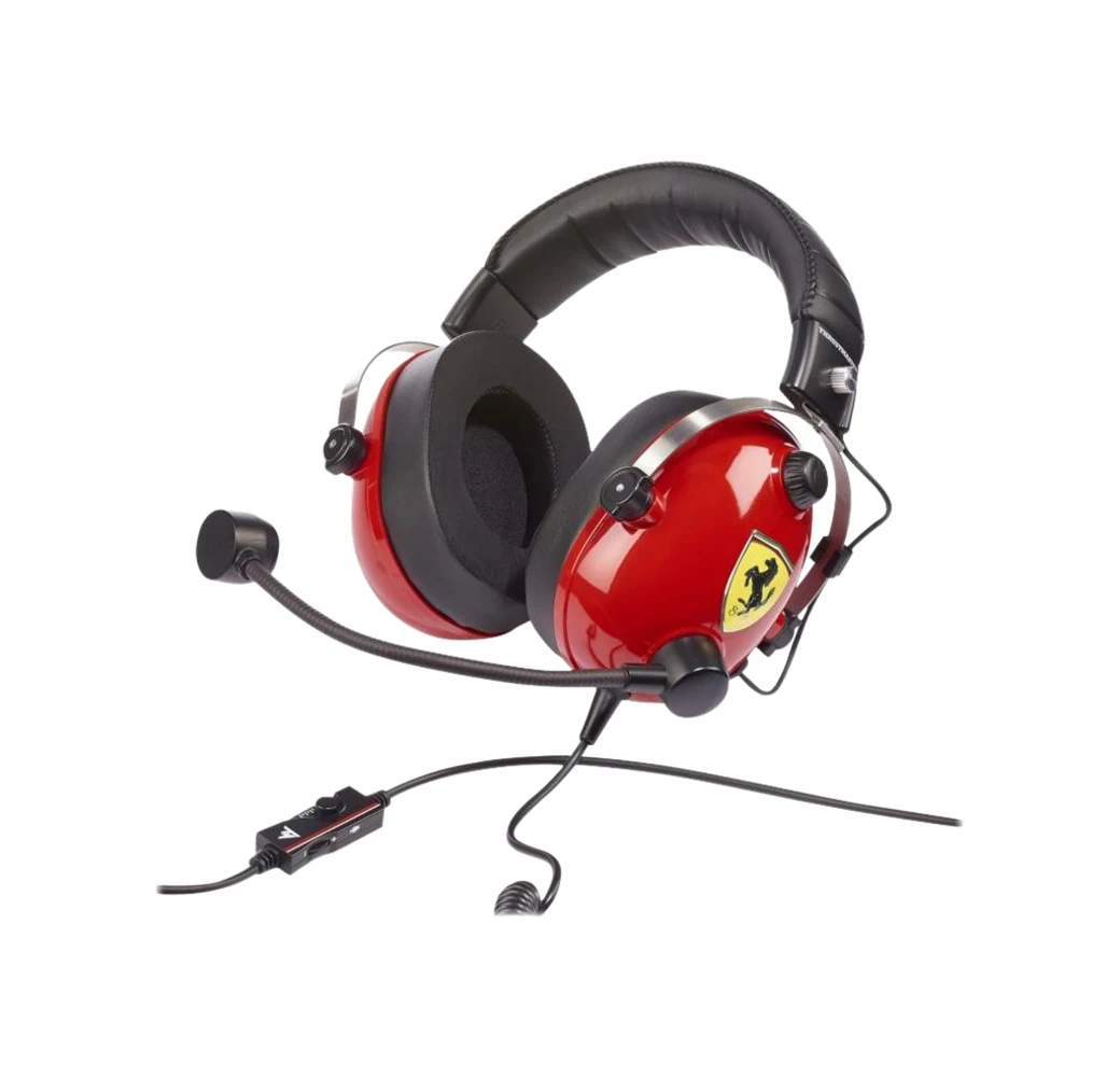 Red Thrustmaster T.Racing Scuderia - Ferrari Edition Over-ear Gaming Headphones.2