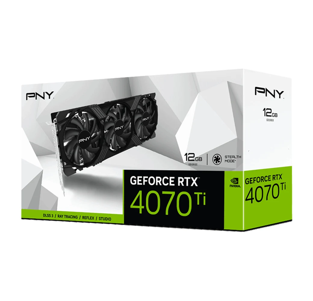 Rent PNY GeForce RTX 4070 Ti 12GB VERTO Triple Fan DLSS 3 Graphics