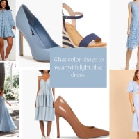 Light blue dress with what color shoes online