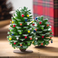 Small Wooden Christmas Tree with Farmhouse Style - DIY Candy