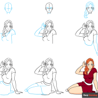 How to Draw a Running Anime Girl - Easy Step by Step Tutorial