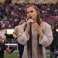 Watch Andra Day Sing Lift Every Voice and Sing at 2024 Super Bowl