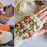 Dragon Scale Fingerless Gloves Free Crochet Pattern