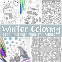 Printable Winter Coloring Pages - Lots of Free Sheets - Easy Peasy and Fun