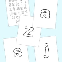 Free Printable Lowercase Bubble Letters Alphabet Stencils - Freebie Finding  Mom