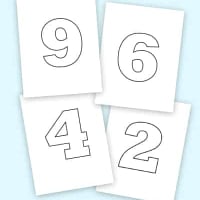 Free Printable Number Bubble Letters: Bubble Number 10 - Freebie Finding Mom