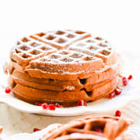 Easy and Fluffy Belgian Waffles Recipe - Something Swanky