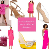 Shoes that go with a pink dress online